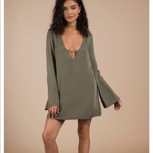 Olive green dress